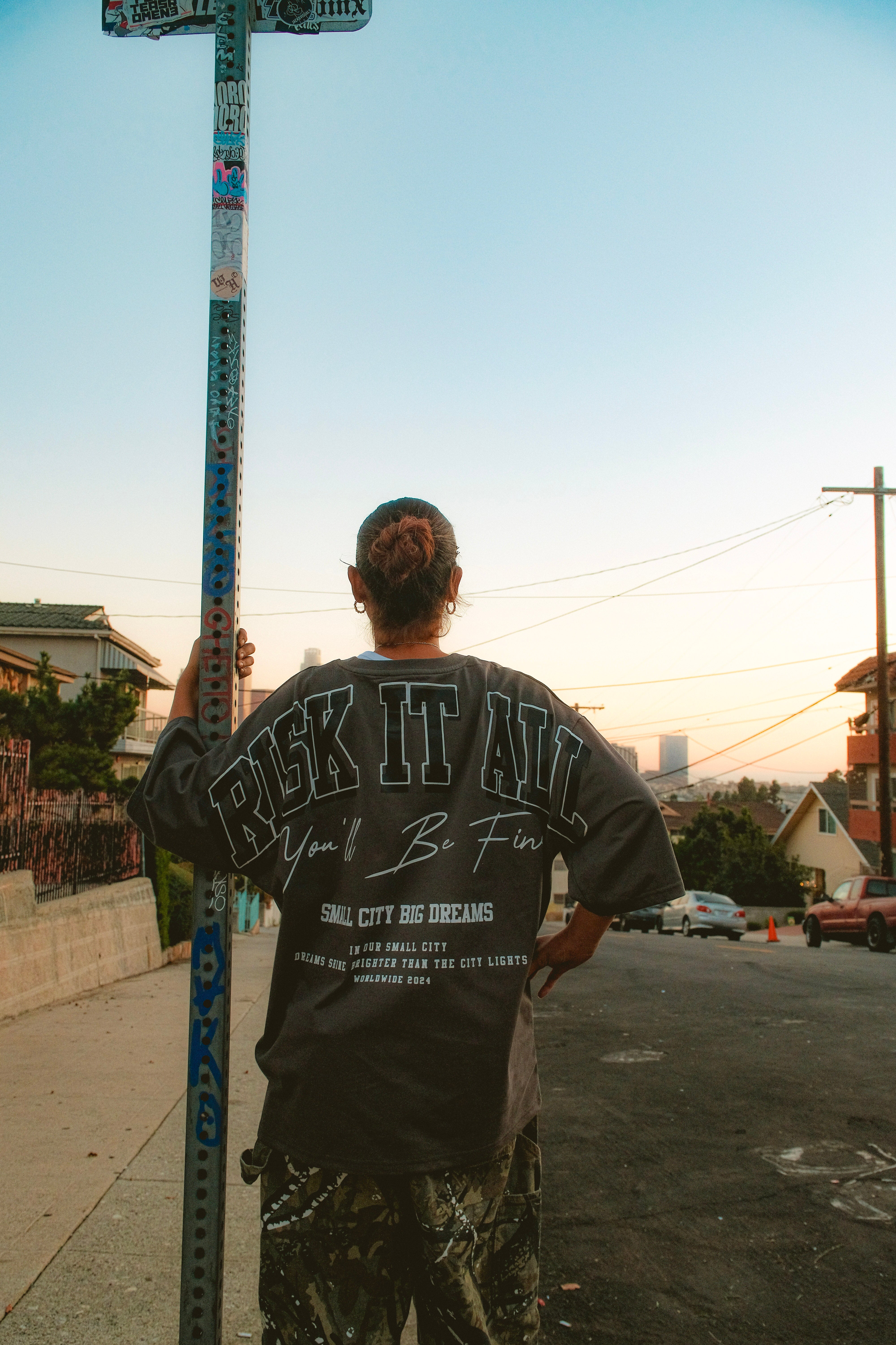 Risk It All - T Shirt - Dark Grey