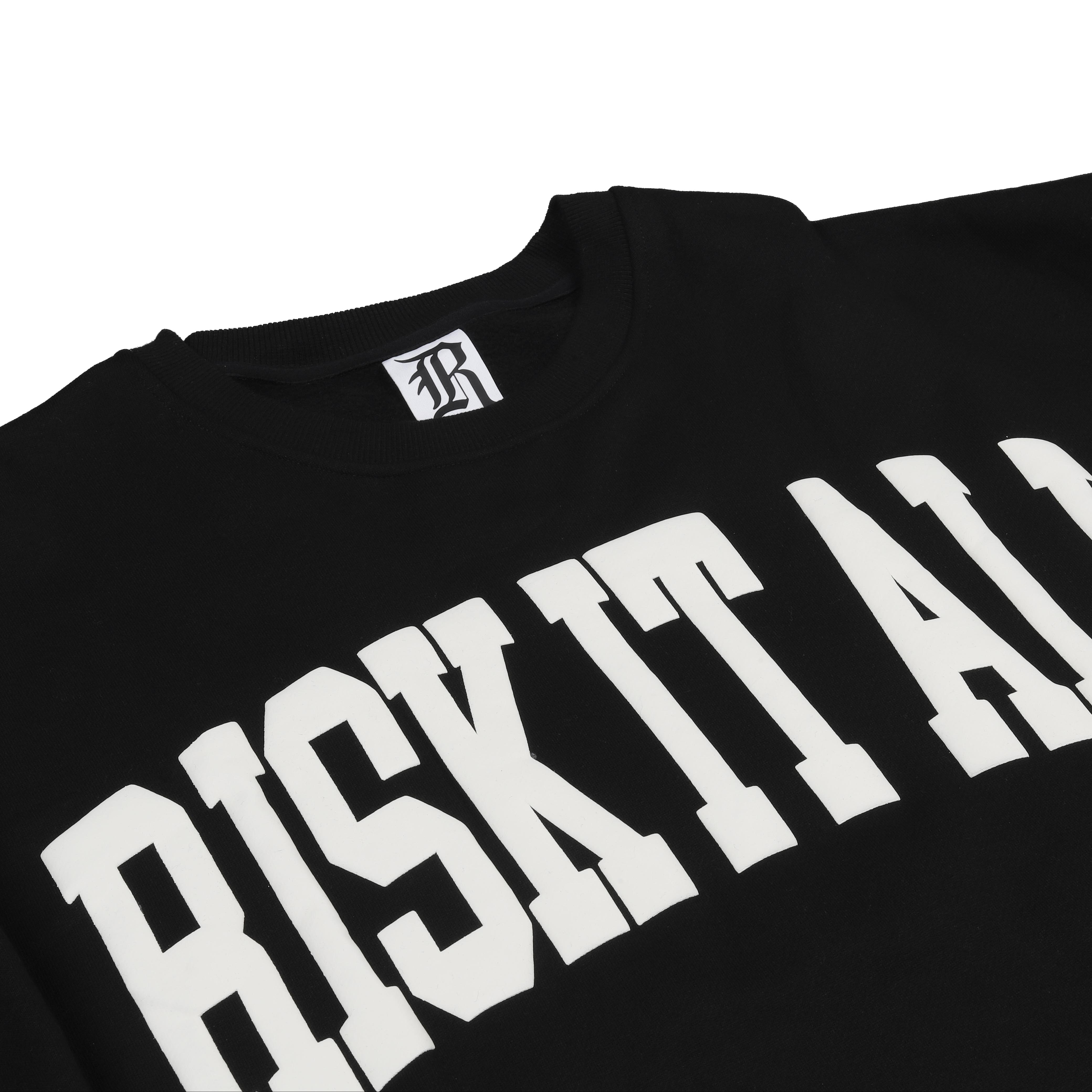 "RISK IT ALL" - Crewneck - Black