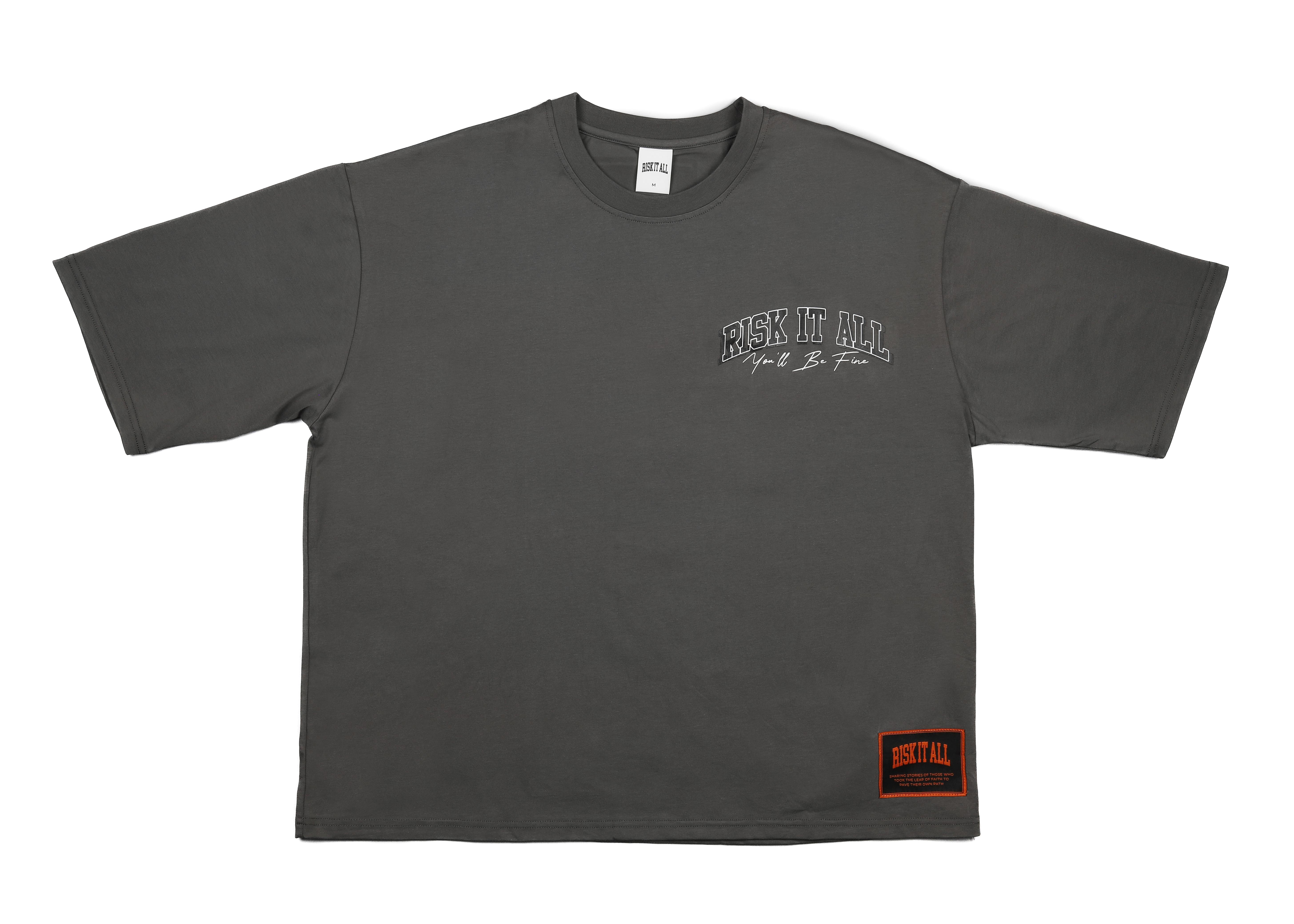Risk It All - T Shirt - Dark Grey