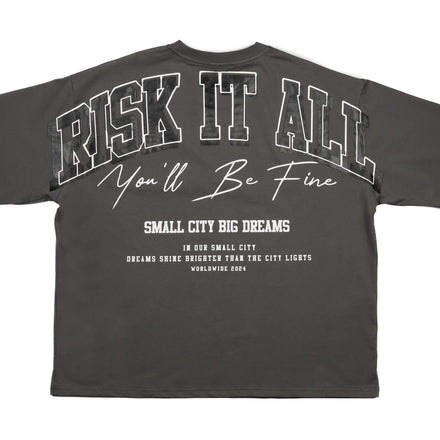 Risk It All - T Shirt - Dark Grey