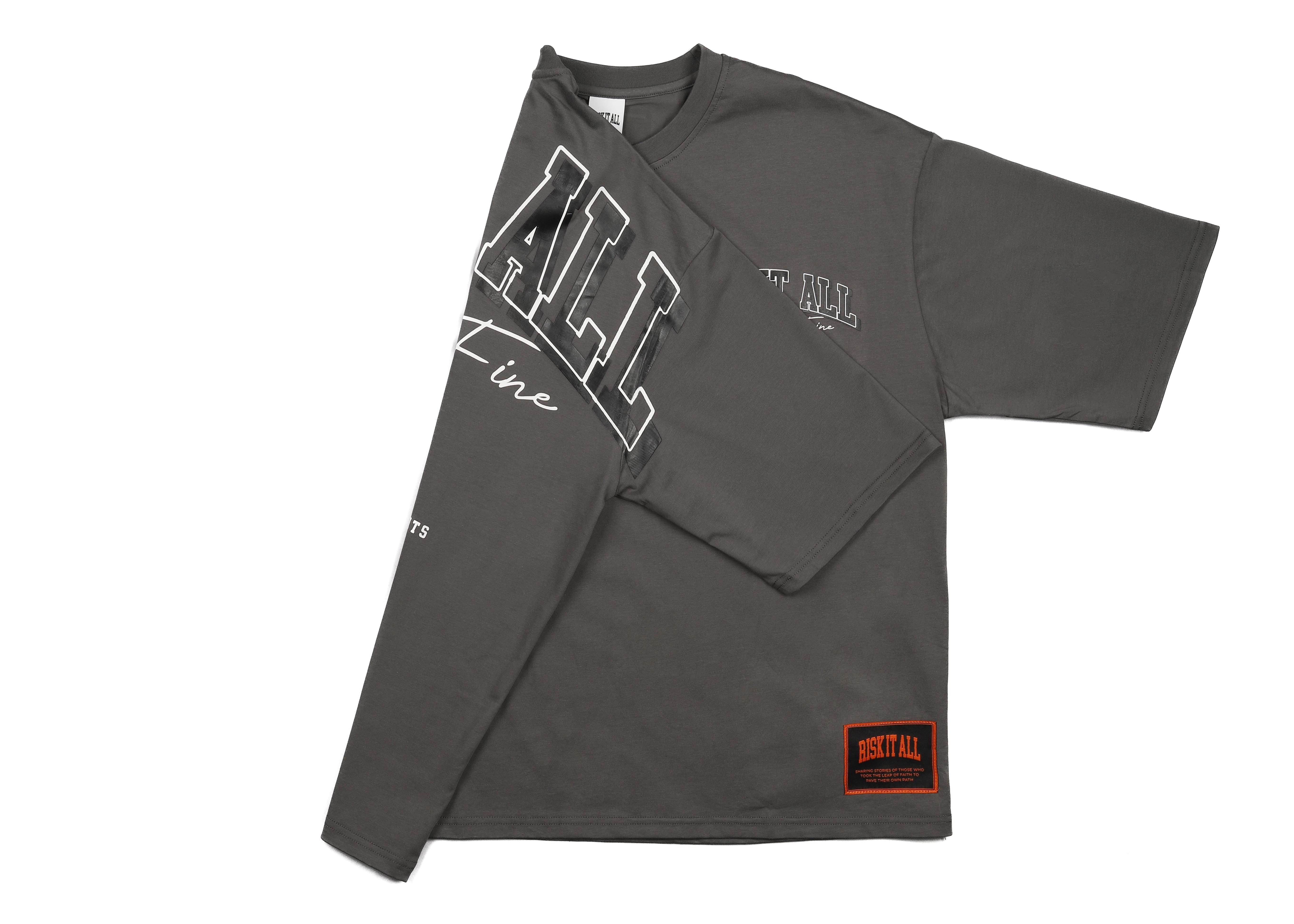 Risk It All - T Shirt - Dark Grey