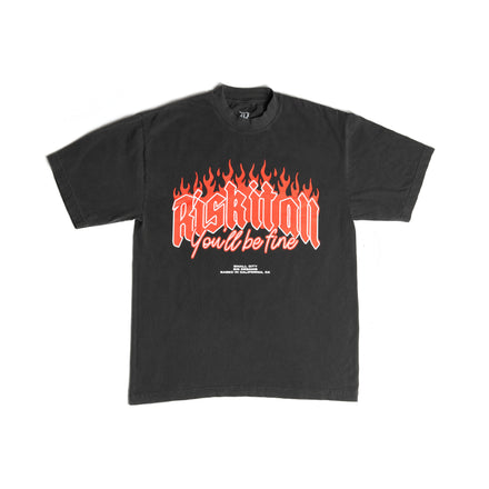 "RISK IT ALL" - Vintage Black T Shirt